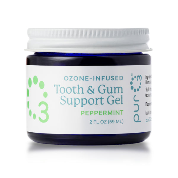 Ozone-Infused Tooth and Gum Support - Peppermint by purO3 - Non-toxic Oral Care product rated GO by Million Marker, free from BPA, phthalates, and parabens