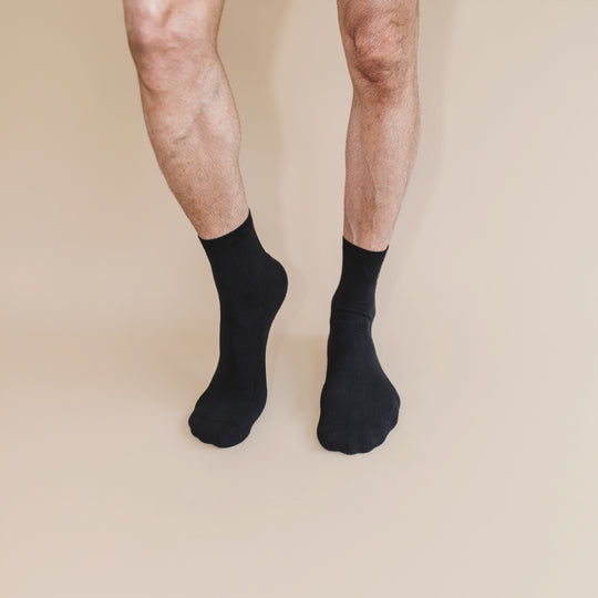 Cotton Quarter Pacers Midweight Socks by q FOR QUINN - Non-toxic Clothes product rated GO by Million Marker, free from BPA, phthalates, and parabens