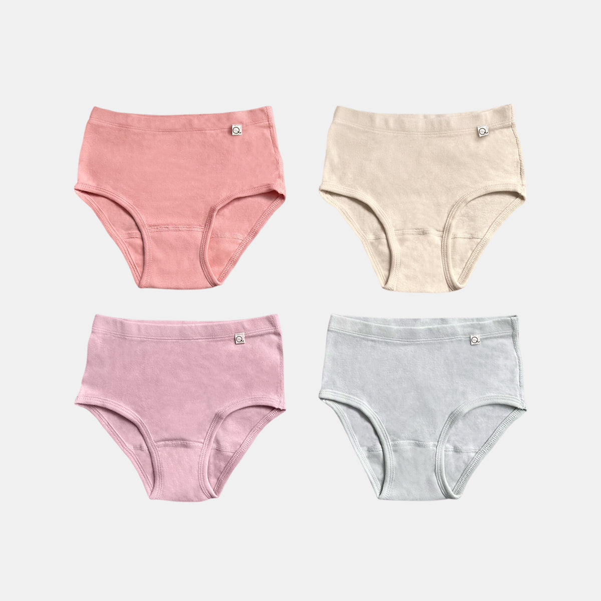 Kid's Super Bundle Rose Classic Briefs by q FOR QUINN - Non-toxic Baby + Kids Clothes product rated GO by Million Marker, free from BPA, phthalates, and parabens