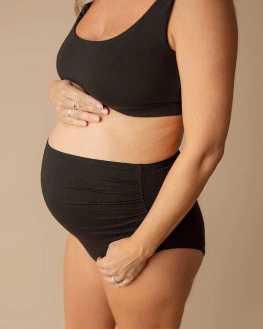 Maternity High Waist Briefs by q FOR QUINN - Non-toxic Clothes product rated GO by Million Marker, free from BPA, phthalates, and parabens