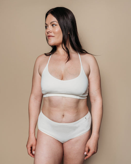Natural No Dye Women's Classic Brief by q FOR QUINN - Non-toxic Clothes product rated GO by Million Marker, free from BPA, phthalates, and parabens