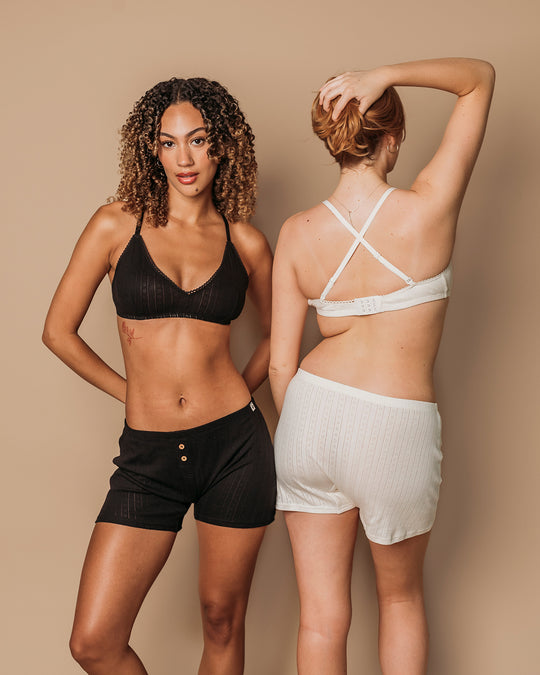 Women's Pointelle Bra by q FOR QUINN - Non-toxic, GO rated product free from harmful chemicals