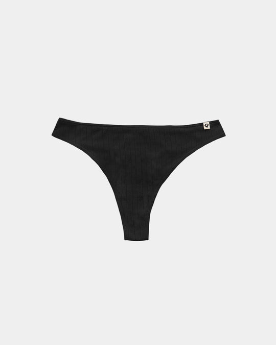 Women's Pointelle Thong by q FOR QUINN - Non-toxic Clothes product rated GO by Million Marker, free from BPA, phthalates, and parabens