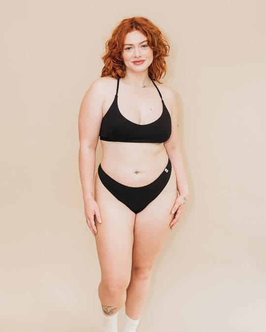 Women's Stretch Thong by q FOR QUINN - Non-toxic Clothes product rated GO by Million Marker, free from BPA, phthalates, and parabens