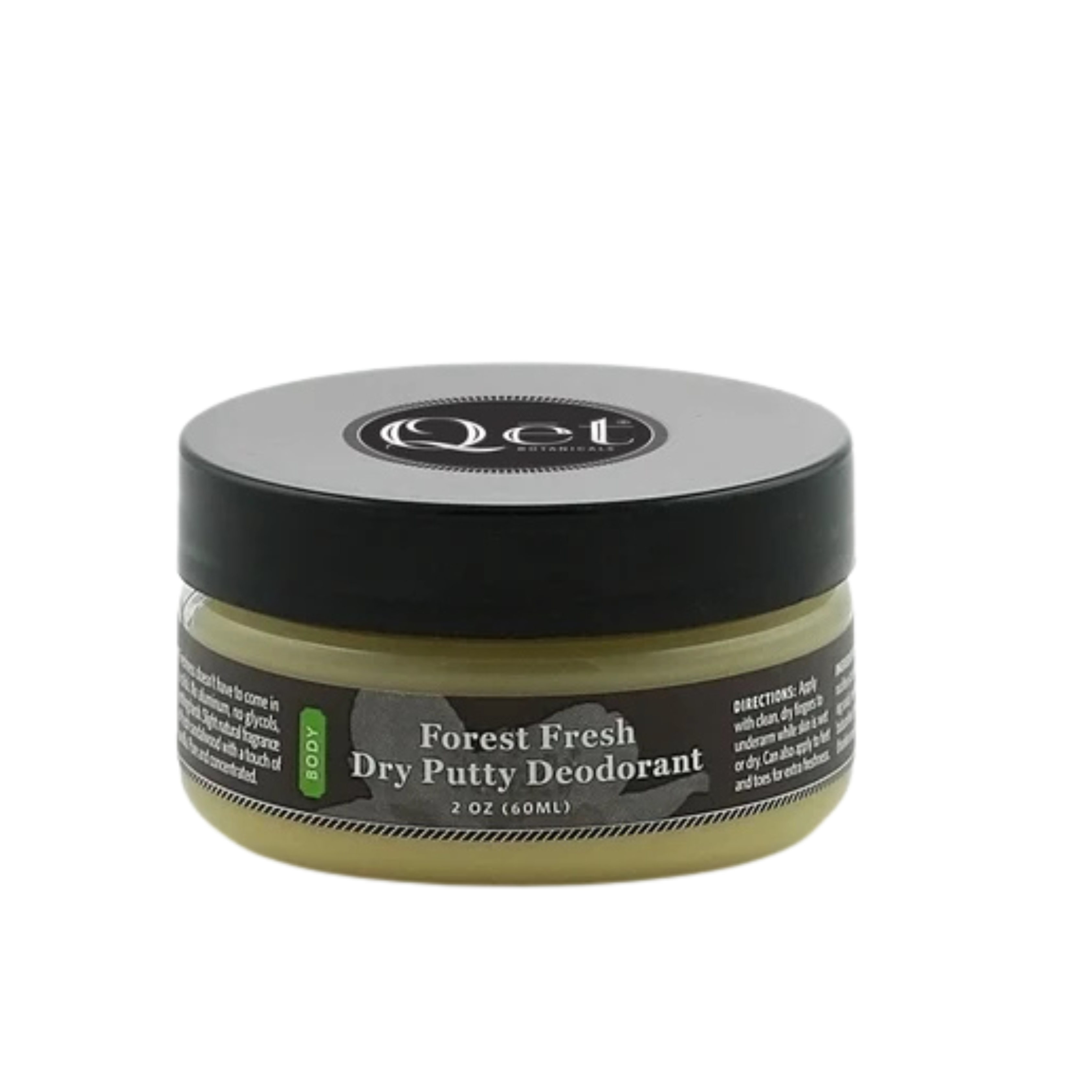Dry Putty Deodorant - Forest Fresh by Qet Botanicals - Non-toxic Deodorants product rated SLOW by Million Marker, free from BPA, phthalates, and parabens