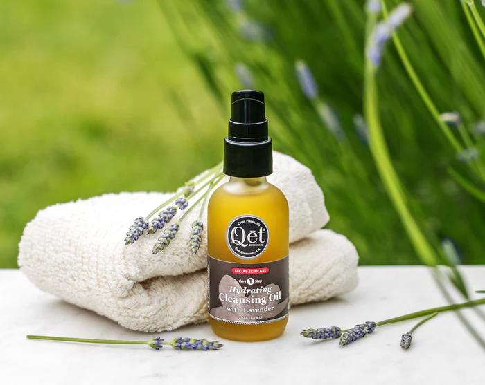 Hydrating Cleansing Oil with Lavender by Qet Botanicals - Non-toxic Facial Care product rated SLOW by Million Marker, free from BPA, phthalates, and parabens