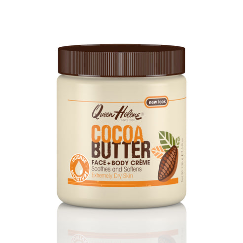 Cocoa Butter Face + Body Creme by Queen Helene SINCE 1930 - Non-toxic Body Oils, Butters + Lotions product rated STOP by Million Marker, free from BPA, phthalates, and parabens