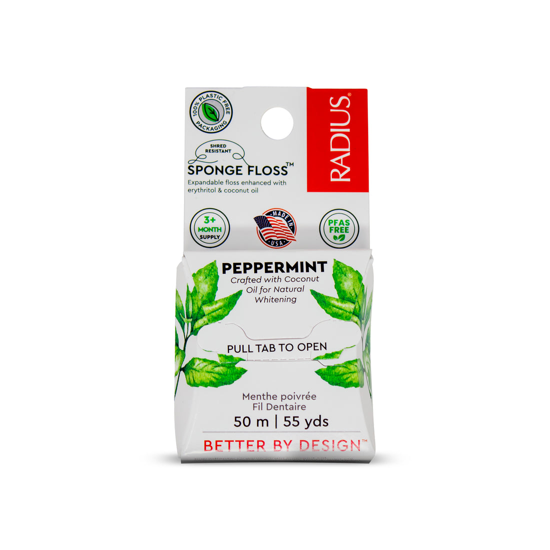 Sponge Floss - Peppermint by RADIUS - Non-toxic, STOP rated product free from harmful chemicals