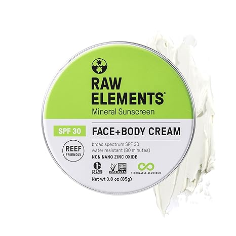 Raw Elements Raw Elements Face and Body Mineral Sunscreen SPF 30 Tin