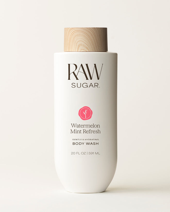 Moisture Loving Body Wash - Watermelon + Fresh Mint by RAWSUGAR - Non-toxic, STOP rated product free from harmful chemicals