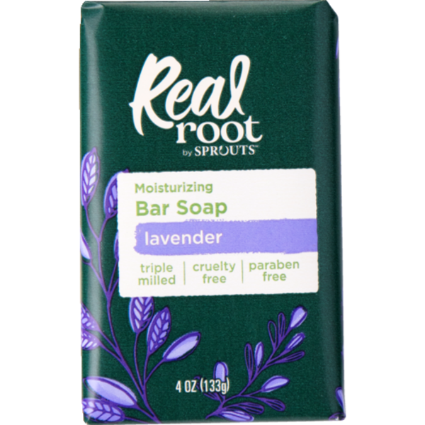 Moisturizing Bar Soap – Lavender by Real Root by SPROUTS - Non-toxic, SLOW rated product free from harmful chemicals