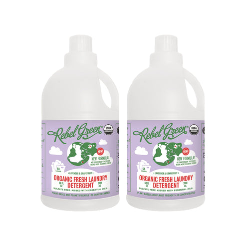 Organic Laundry Detergent – Lavender & Grapefruit by Rebel Green - Non-toxic, SLOW rated product free from harmful chemicals