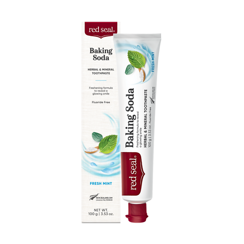 Baking Soda Toothpaste by Red Seal - Non-toxic Oral Care product rated SLOW by Million Marker, free from BPA, phthalates, and parabens