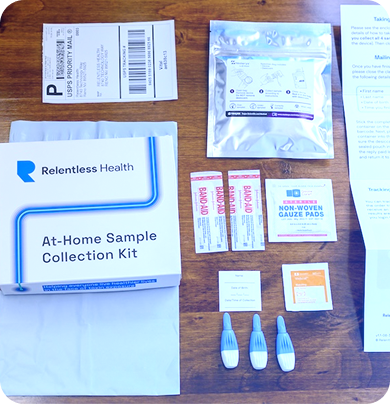 PFAS Blood Test by Relentless Health - Non-toxic Test Kits product rated GO by Million Marker, free from BPA, phthalates, and parabens