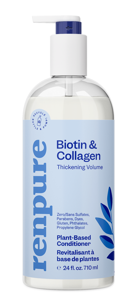 Biotin & Collagen Thickening Conditioner by renpure - Non-toxic, STOP rated product free from harmful chemicals