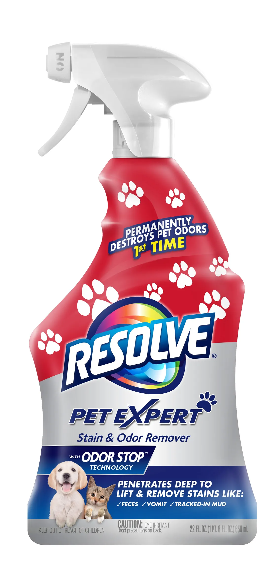 Pet Expert Stain & Odor Remover Foam by Resolve - Non-toxic, STOP rated product free from harmful chemicals