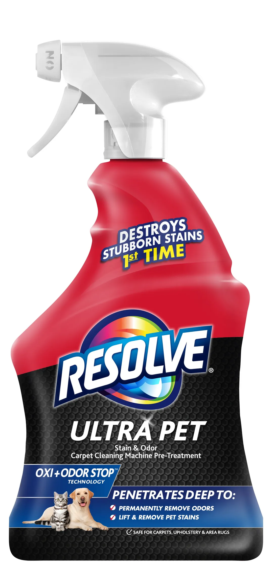Ultra Pet Stain & Odor Remover Spray by Resolve - Non-toxic, STOP rated product free from harmful chemicals