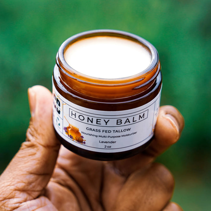 Tallow and Honey Balm – Lavender by RGB really good blends - Non-toxic Body Oils, Butters + Lotions product rated SLOW by Million Marker, free from BPA, phthalates, and parabens