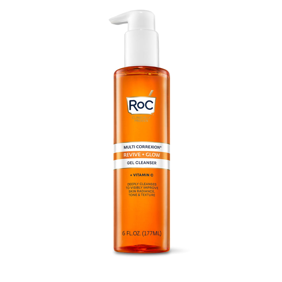 Multi Correxion Revive + Glow Gel Face Cleanser by RoC CLINICALLY PROVEN - Non-toxic, STOP rated product free from harmful chemicals