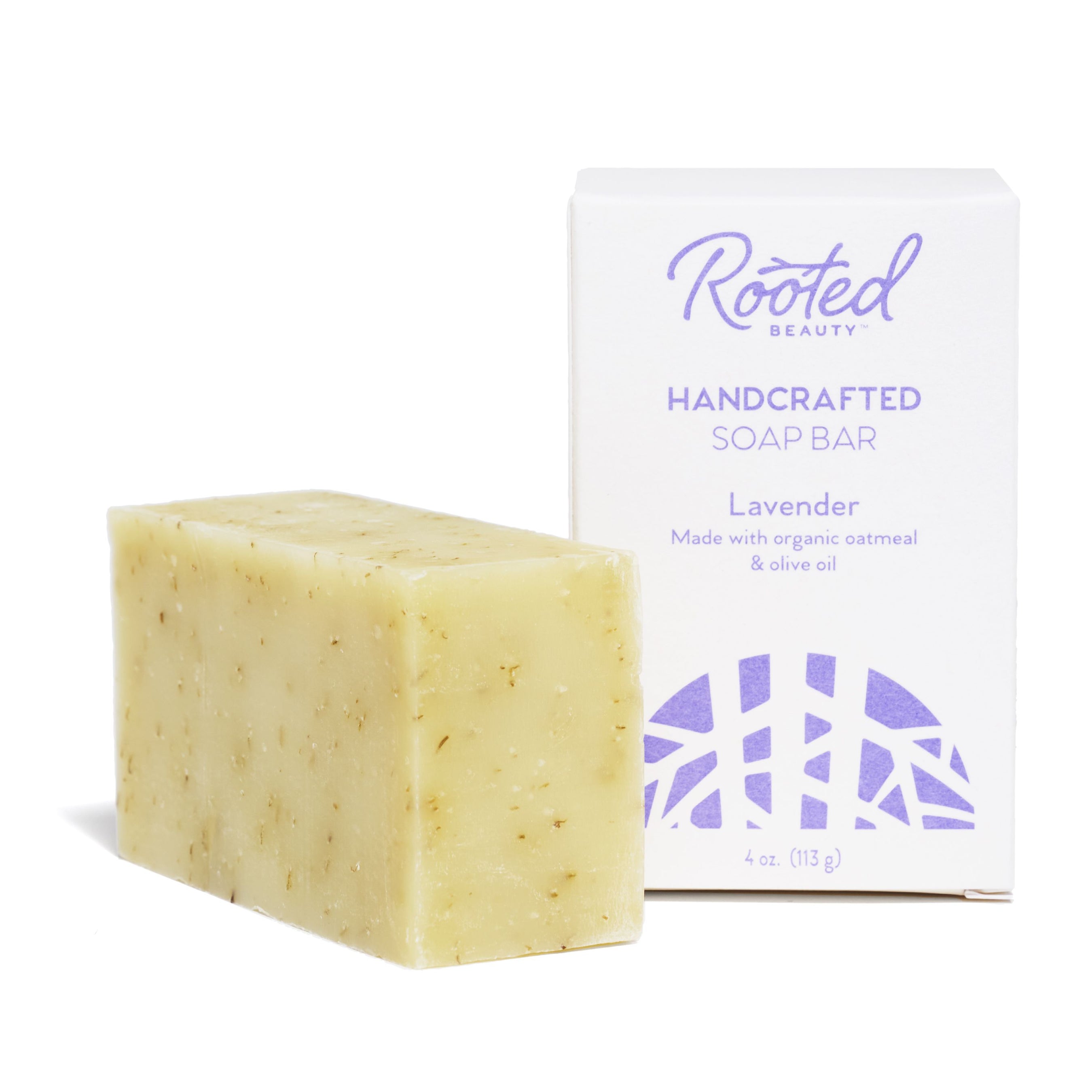 Bar Soap - Lavender by Rooted Beauty - Non-toxic, SLOW rated product free from harmful chemicals