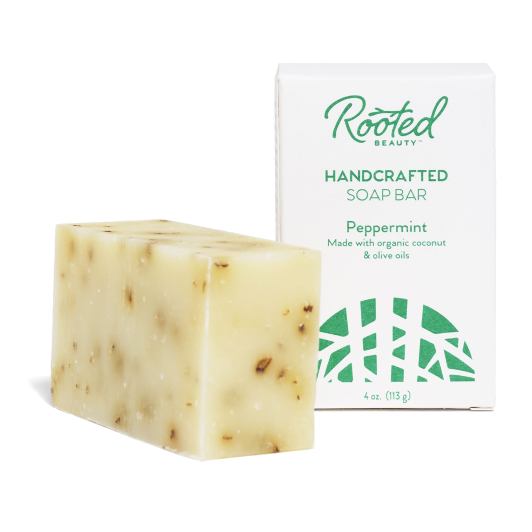 Bar Soap - Peppermint by Rooted Beauty - Non-toxic, SLOW rated product free from harmful chemicals