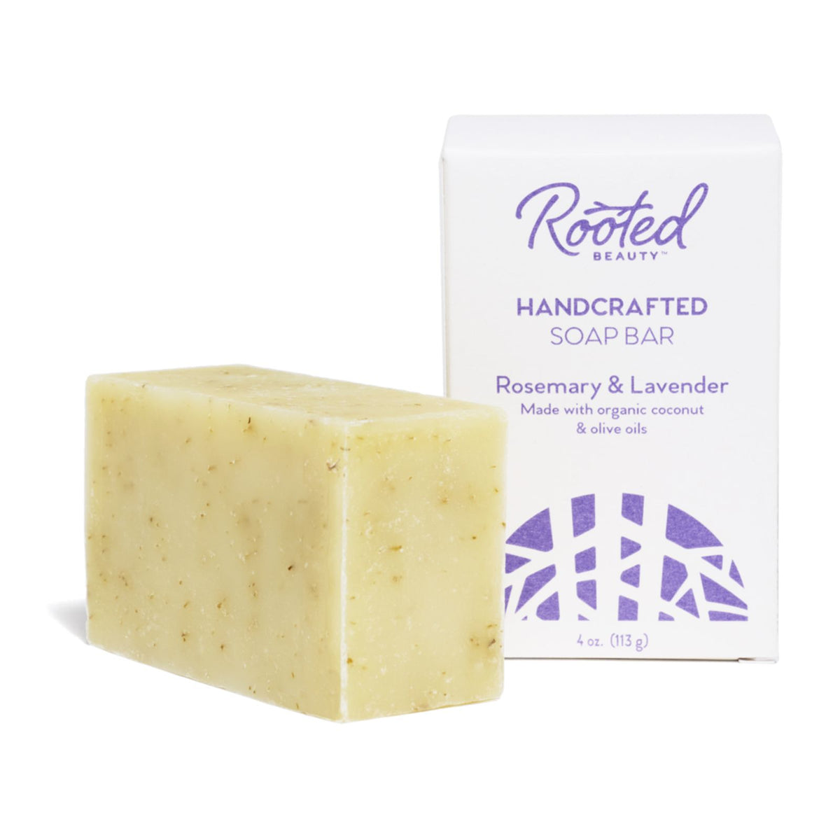 Bar Soap - Rosemary & Lavender by Rooted Beauty - Non-toxic, SLOW rated product free from harmful chemicals