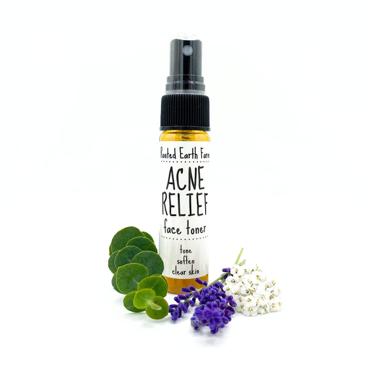 Acne Relief Face Toner by Rooted Earth Farm - Non-toxic, SLOW rated product free from harmful chemicals