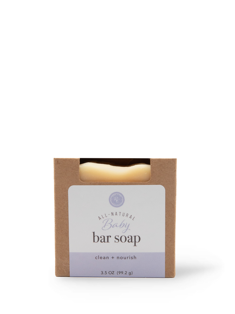 Unscented Baby Bar Soap by Rowe Casa Organics - Non-toxic, GO rated product free from harmful chemicals