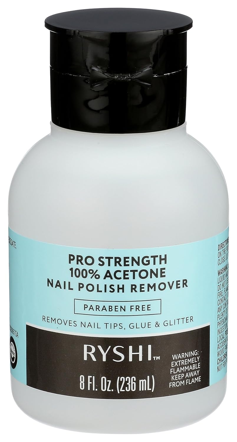 Pro Strength 100% Acetone Nail Polish Remover by Ryshi - Non-toxic Nail Products product rated STOP by Million Marker, free from BPA, phthalates, and parabens