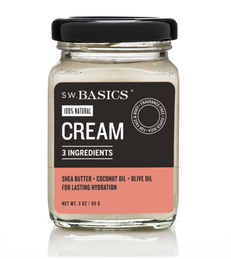 Cream (Jar) by S.W. Basics - Non-toxic Facial Care product rated GO by Million Marker, free from BPA, phthalates, and parabens