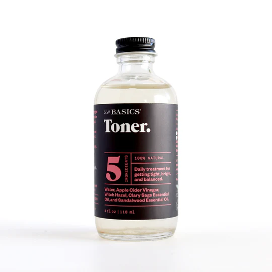 Witch Hazel Face Toner for Sensitive Skin by S.W. Basics - Non-toxic, SLOW rated product free from harmful chemicals