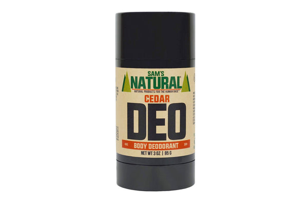 Deo Body Deodorant - Cedar by SAM'S NATURAL NATURAL PRODUCTS FOR THE HUMAN RACE - Non-toxic Deodorants product rated SLOW by Million Marker, free from BPA, phthalates, and parabens