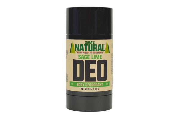 Deo Body Deodorant - Sage Lime by SAM'S NATURAL NATURAL PRODUCTS FOR THE HUMAN RACE - Non-toxic Deodorants product rated SLOW by Million Marker, free from BPA, phthalates, and parabens