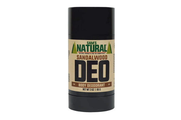 Deo Body Deodorant - Sandalwood by SAM'S NATURAL NATURAL PRODUCTS FOR THE HUMAN RACE - Non-toxic Deodorants product rated SLOW by Million Marker, free from BPA, phthalates, and parabens