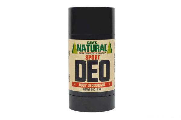 Deo Body Deodorant - Sport by SAM'S NATURAL NATURAL PRODUCTS FOR THE HUMAN RACE - Non-toxic Deodorants product rated SLOW by Million Marker, free from BPA, phthalates, and parabens