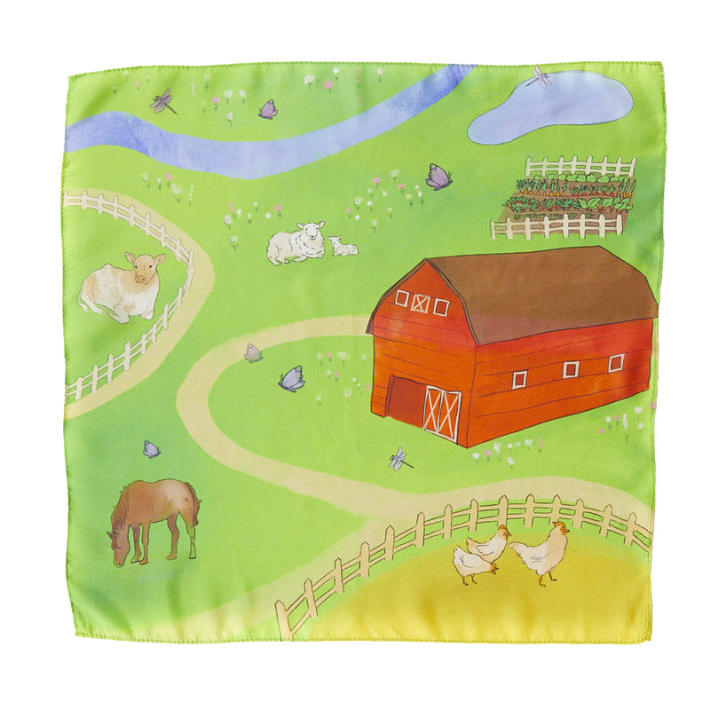 On the Farm Playmap by Sarah's Silks - Non-toxic, GO rated product free from harmful chemicals