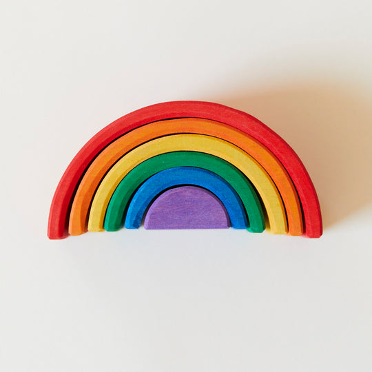 Wooden Rainbow by Sarah's Silks - Non-toxic Toys product rated GO by Million Marker, free from BPA, phthalates, and parabens