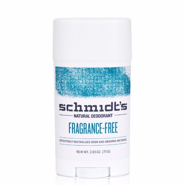 Natural Deodorant Fragrance Free by schmidt's - Non-toxic, GO rated product free from harmful chemicals