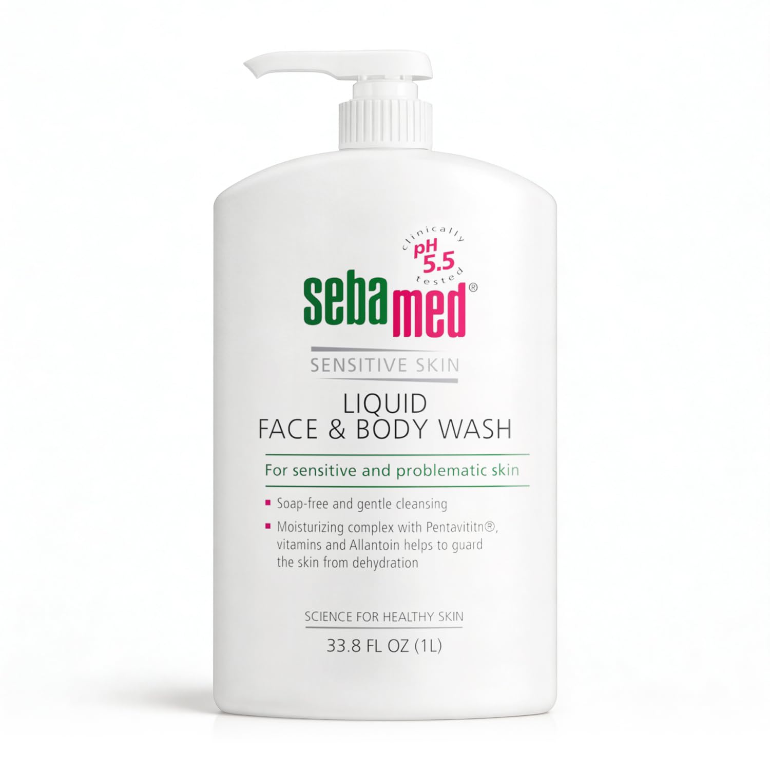 Sensitive Skin Liquid Face & Body Wash by Sebamed - Non-toxic Soaps + Body Washes product rated STOP by Million Marker, free from BPA, phthalates, and parabens