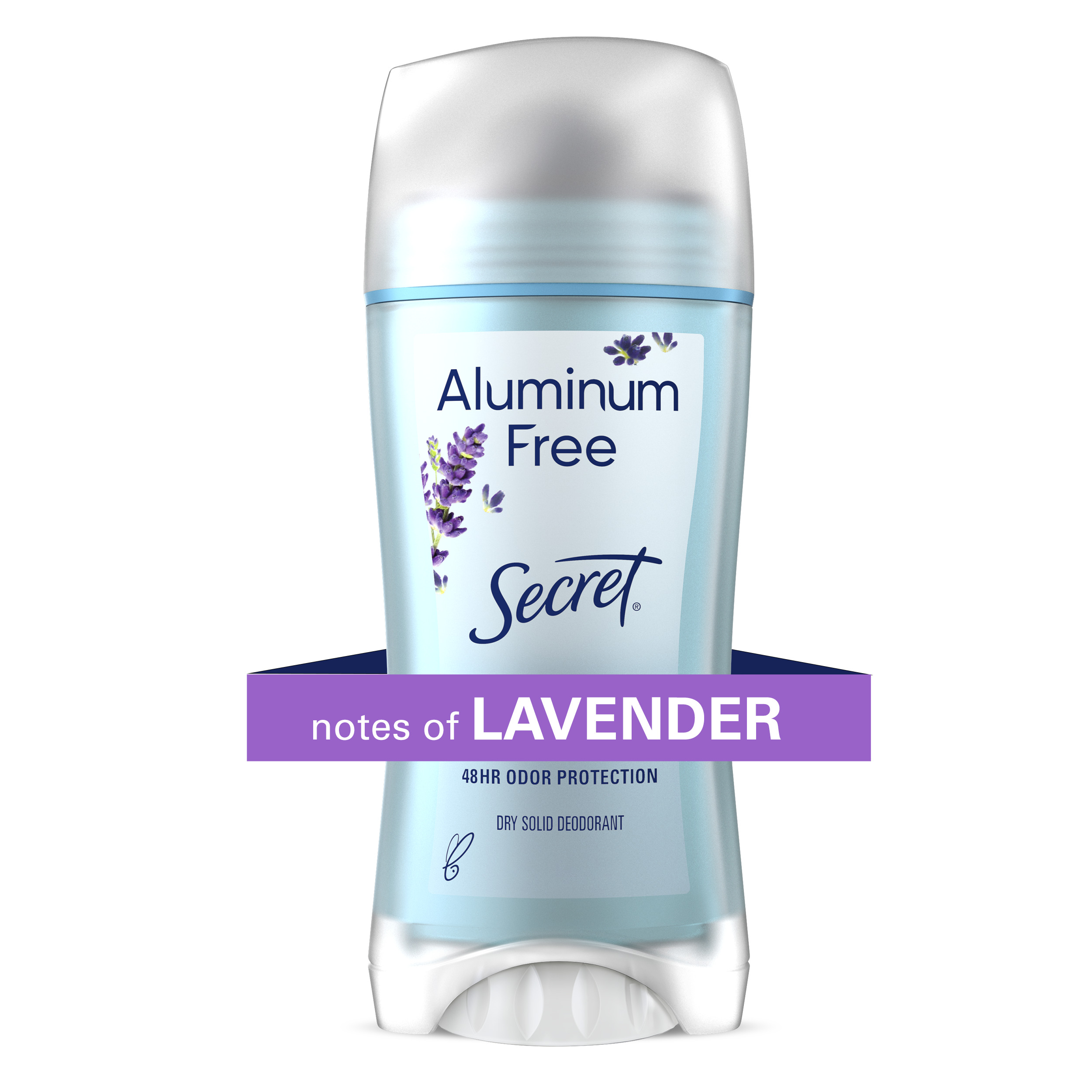 Aluminum Free Deodorant - Real Lavender by Secret - Non-toxic, STOP rated product free from harmful chemicals