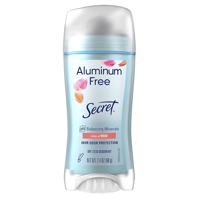 Aluminum Free Deodorant - Real Rose by Secret - Non-toxic Deodorants product rated STOP by Million Marker, free from BPA, phthalates, and parabens