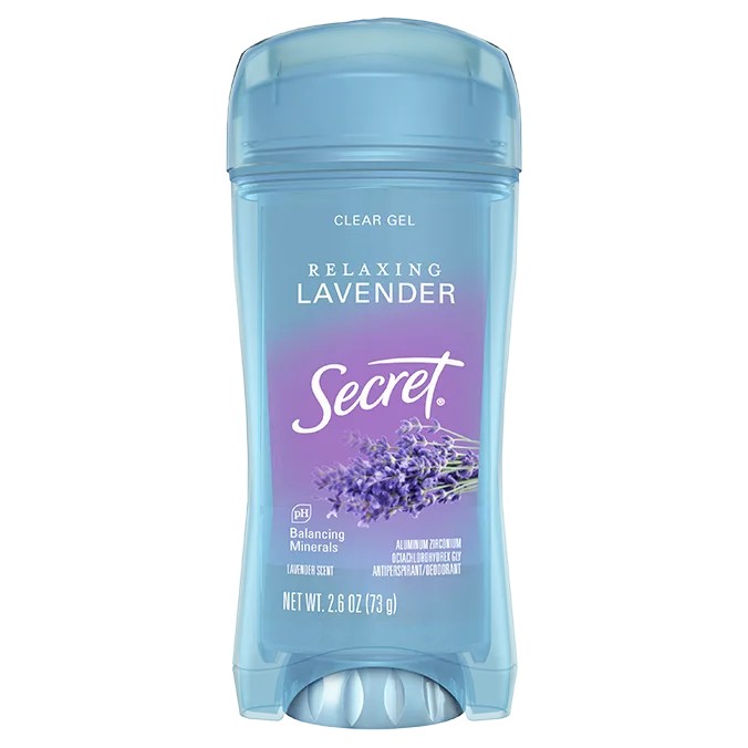 Clear Gel Antiperspirant Deodorant - Relaxing Lavender by Secret - Non-toxic Deodorants product rated STOP by Million Marker, free from BPA, phthalates, and parabens