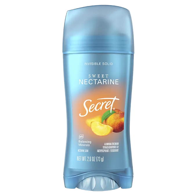 Fresh Invisible Solid Deodorant - Sweet Nectarine by Secret - Non-toxic Deodorants product rated STOP by Million Marker, free from BPA, phthalates, and parabens