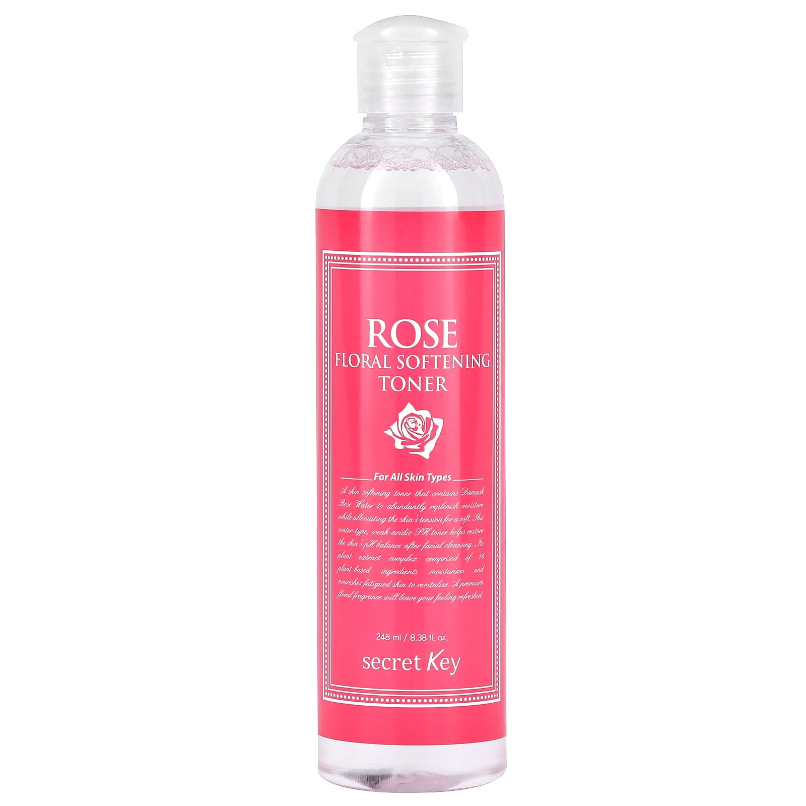 Floral Softening Toner – Rose by Secret Key - Non-toxic Facial Care product rated STOP by Million Marker, free from BPA, phthalates, and parabens
