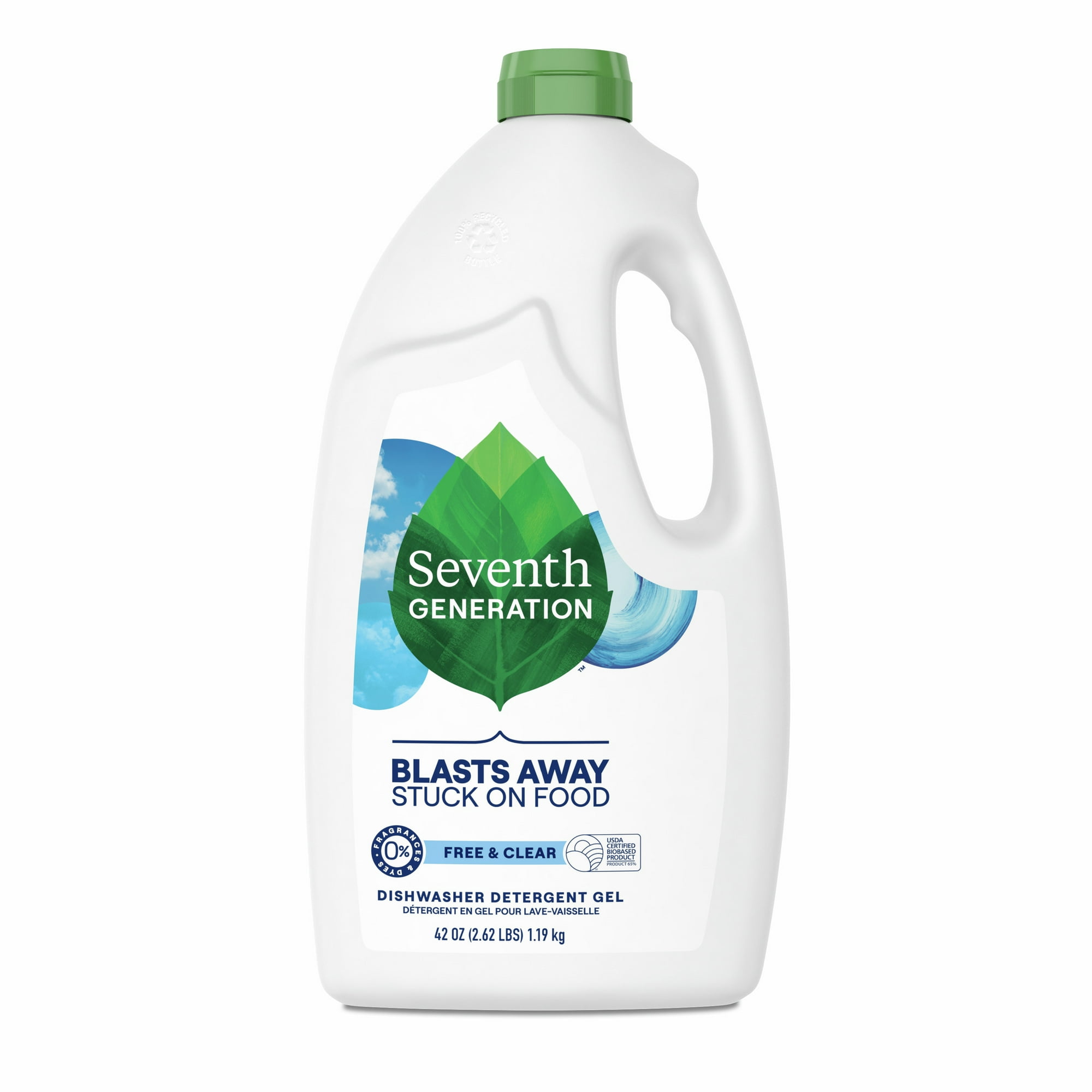 Dishwasher Detergent Gel - Free & Clear by Seventh GENERATION - Non-toxic Dish Soap + Detergent product rated SLOW by Million Marker, free from BPA, phthalates, and parabens