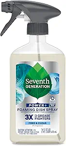 Foaming Dish Spray - Free & Clear by Seventh GENERATION - Non-toxic Dish Soap + Detergent product rated SLOW by Million Marker, free from BPA, phthalates, and parabens