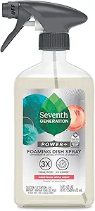 Foaming Dish Spray - Honeycrisp Apple by Seventh GENERATION - Non-toxic Dish Soap + Detergent product rated SLOW by Million Marker, free from BPA, phthalates, and parabens