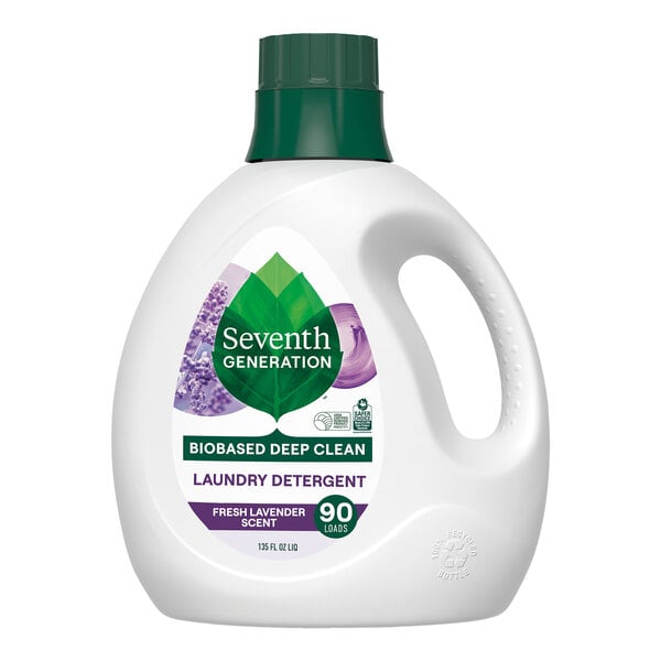 Liquid Laundry Detergent - Fresh Lavender by Seventh GENERATION - Non-toxic Laundry product rated SLOW by Million Marker, free from BPA, phthalates, and parabens