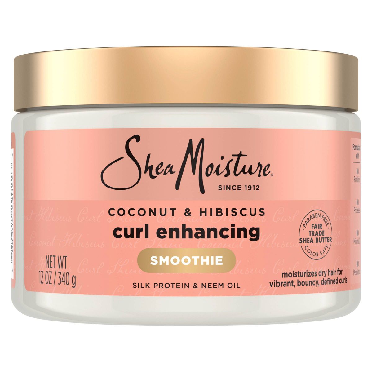 Coconut & Hibiscus Curl Enhancing Smoothie by Shea Moisture - Non-toxic, STOP rated product free from harmful chemicals