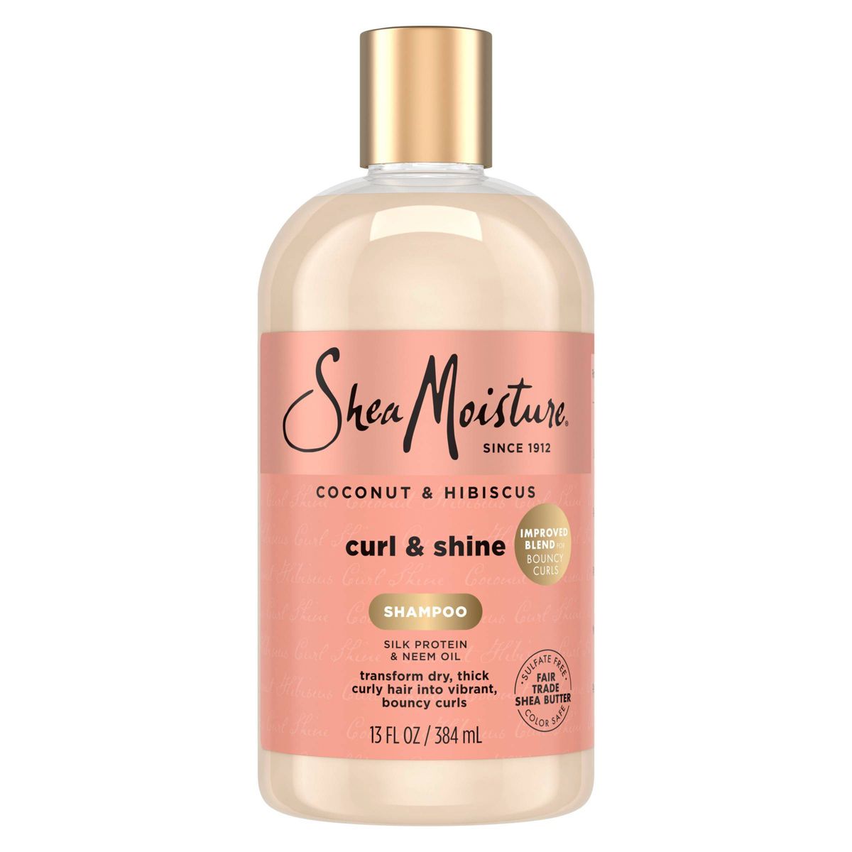 Coconut & Hibiscus Curl & Shine Hair Shampoo by Shea Moisture - Non-toxic Shampoos + Conditioners product rated STOP by Million Marker, free from BPA, phthalates, and parabens